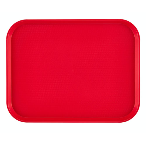 Cambro® Camtray® Rectangular Fast Food Tray, Red, 14" x 18" - 1418FF163