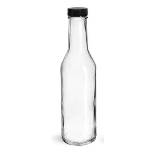 Clear Glass Wo ozy Bottle, 8 oz - 4045-17Clear Glass Wo ozy Bottle, 8 oz - 4045-17