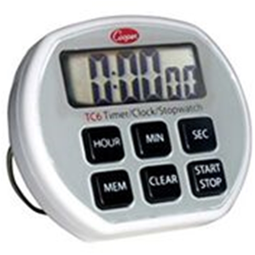 Cooper Atkins® Electronic Timer/Clock/Stopwatch - TC6-0-8Cooper Atkins® Electronic Timer/Clock/Stopwatch - TC6-0-8
