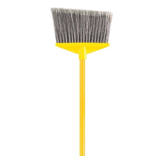 Rubbermaid® Angled Broom w/Handle, Gray - FG637500GRAY