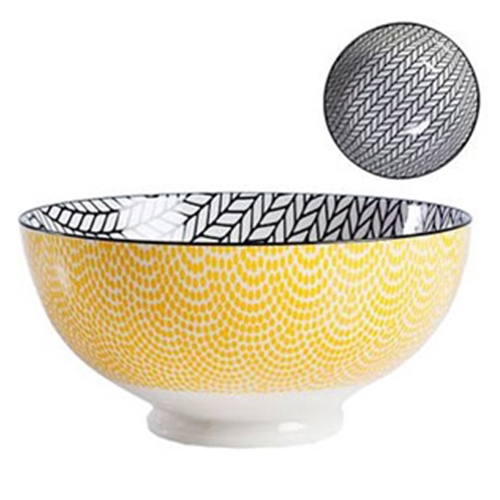 Torre & Tagus® Kiri Porcelain Bowl, Rope Design, 8" (3/CS) - 910550BB
