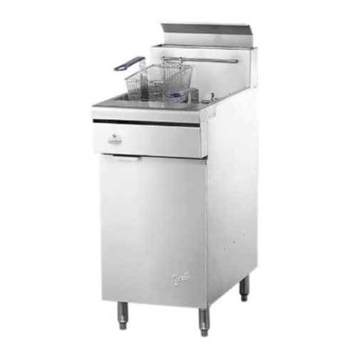 Quest® Gas Fryer w/Casters, Natural Gas, 46.5" - 110-FRYMV40(CST-NG)