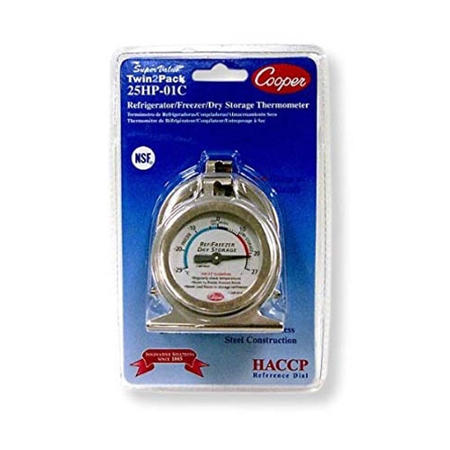 Cooper Atkins® HACCP Professional Refrigerator/Freezer Thermometer -20/80°F, 2" (2PK) - 25HP-01C-2