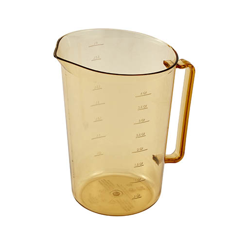 Cambro® High Heat Measuring Cup, Amber, 4 qt  - 400MCH150Cambro® High Heat Measuring Cup, Amber, 4 qt  - 400MCH150