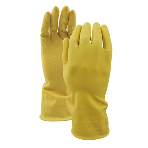 Watson Gloves® 360° Total Coverage™ 16Mil Latex Gloves, Yellow, Small - 3333-S
