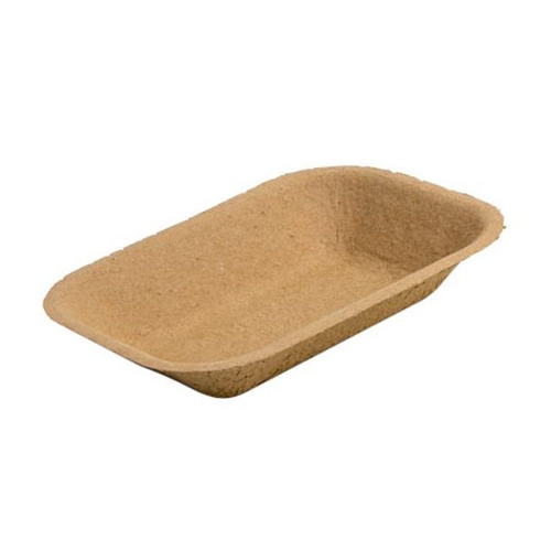 Eco-Packaging® Paper Pulp Tray, Medium, Brown (500/CS) - EP-#200