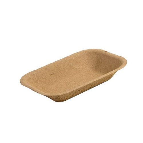 Eco-Packaging® Paper Pulp Tray, Small, Brown (1000/CS) - EP-#100