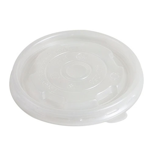 Eco-Packaging®  Recyclable Vented Lid for 6/10 oz Soup Cup, Clear, 90mm (1000/CS) - EP-SCL90