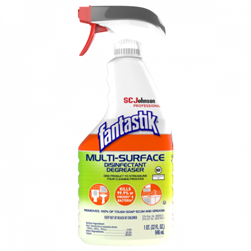 Fantastik® Pro™ All-Purpose Disinfectant Cleaner w/ Trigger, 946ml - SCJ-62913000789Fantastik® Pro™ All-Purpose Disinfectant Cleaner w/ Trigger, 946ml - SCJ-62913000789