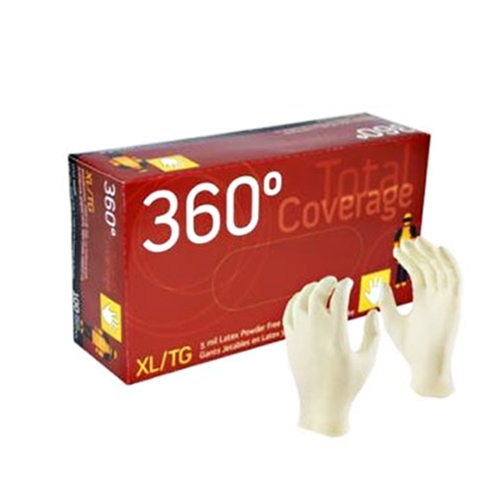 Watson Gloves® 360° Total Coverage™ 5Mil Latex Gloves, Small (100/BX) - 6666-SMALL