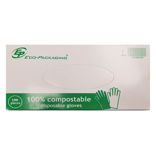 Eco-Packaging® Compostable Gloves, Large (100/PK) - EP-GLV-L