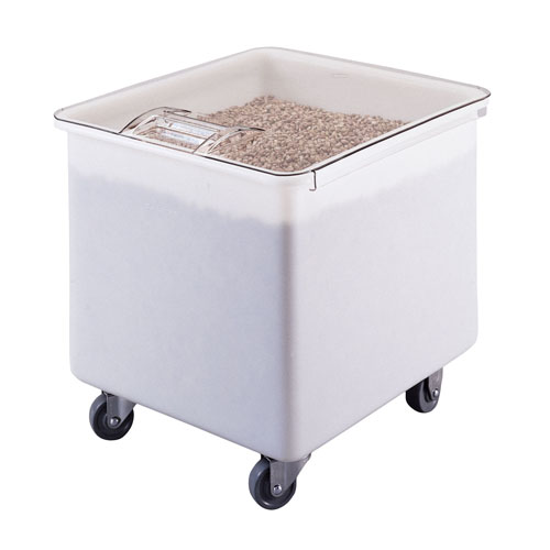 Cambro® Mobile Ingredient Bin w/ Clear Cover, White, 32 gal - IB32148
