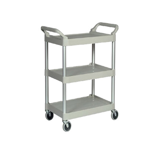 Rubbermaid® 3-Shelf Utility Cart, Off-White, 200 lb - FG342488OWHT
