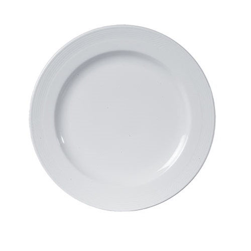 Steelite® Contessa™ Wide-rim Round Plate, White, 9" Dia (2DZ) - 61106ST0574