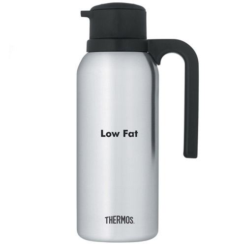 Thermos® Twist & Pour™ Stainless Steel Vacuum Carafe, "LOW FAT", 32 oz (0.9L) - FN365