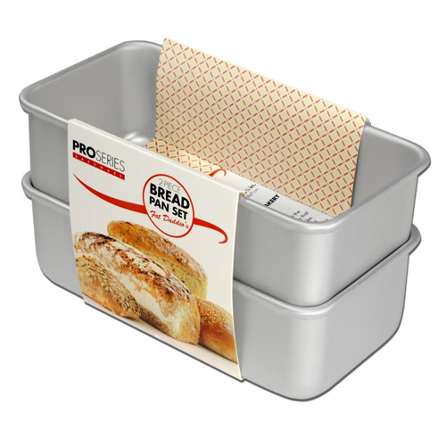 Fat Daddio's® Bread / Loaf Pan Set, 2 Pieces, 8" x 4.25" x 2.5" - BP-SET