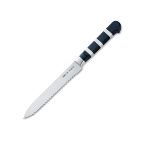 F. Dick® 1905™ Utility Knife, Serrated, Black, 5" - 8191013
