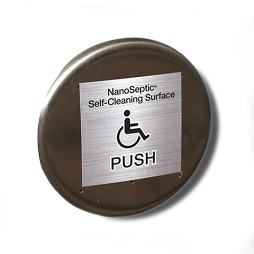 NanoSeptic® Ada Door Push Skin, 3.3" x 3.3" (25/BX) - PP02