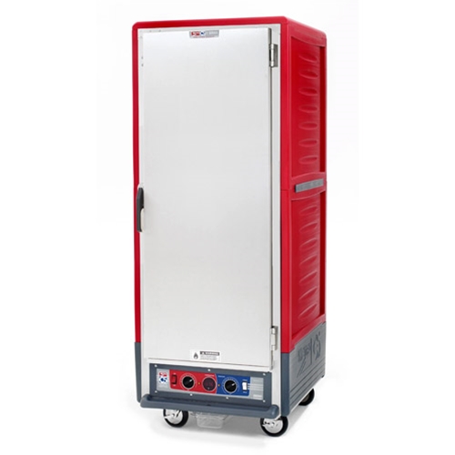Metro® C5™ 3 Series Insulation Armour™ Heated Holding & Proofing Cabinet w/ Solid Door, Full Height, Red, 2000 Watts - C539-CFS-UMetro® C5™ 3 Series Insulation Armour™ Heated Holding & Proofing Cabinet w/ Solid Door, Full Height, Red, 2000 Watts - C539-CFS-U