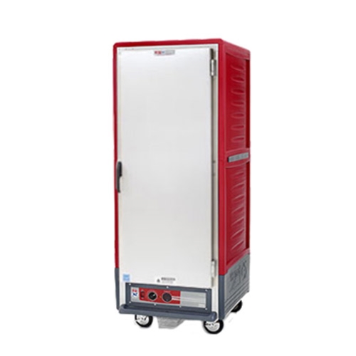 Metro® C5™ 3 Series Heated Holding & Proofing Cabinet w/ Red Insulation Armour, Full Height, Red, 1440 Watts - C539-CLFC-U