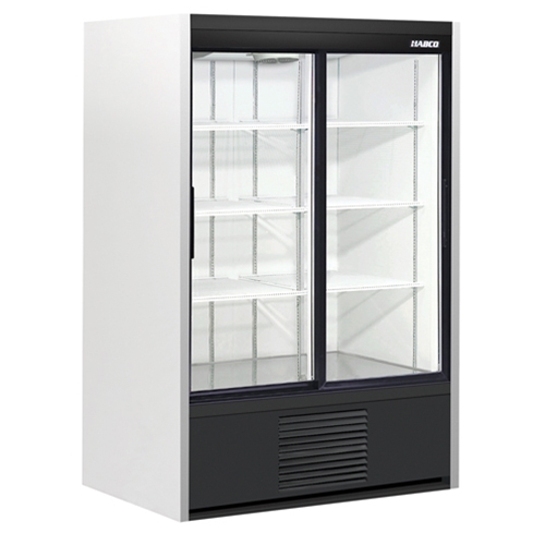 Habco® Commercial Sliding Door Refrigerator, 47.5"W x 31"D x 72.6"H, 0.375 hp - SE40EHC