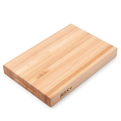 John Boos® Reversible Maple Edge-Grain Cutting Board, 18" W x 12" D x 2-1/4" - RA01John Boos® Reversible Maple Edge-Grain Cutting Board, 18" W x 12" D x 2-1/4" - RA01