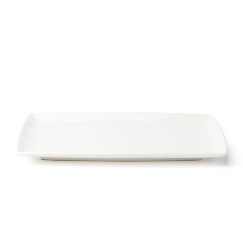 Browne® Foundation™ Porcelain Coupe Plate, Rectangular, White, 9.25" x 5.25" (3DZ) - 5630187