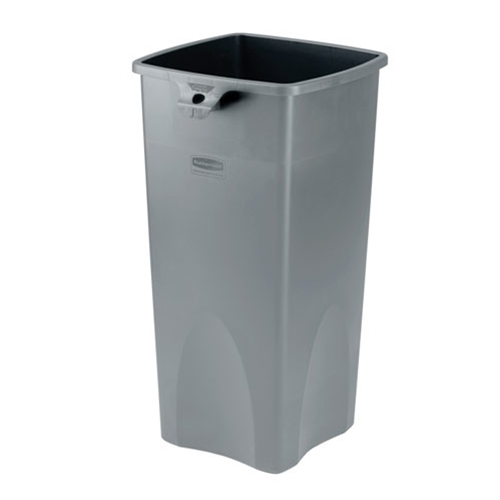 Rubbermaid® Untouchable Square Container 23 Gal, Grey - FG356988GRAY