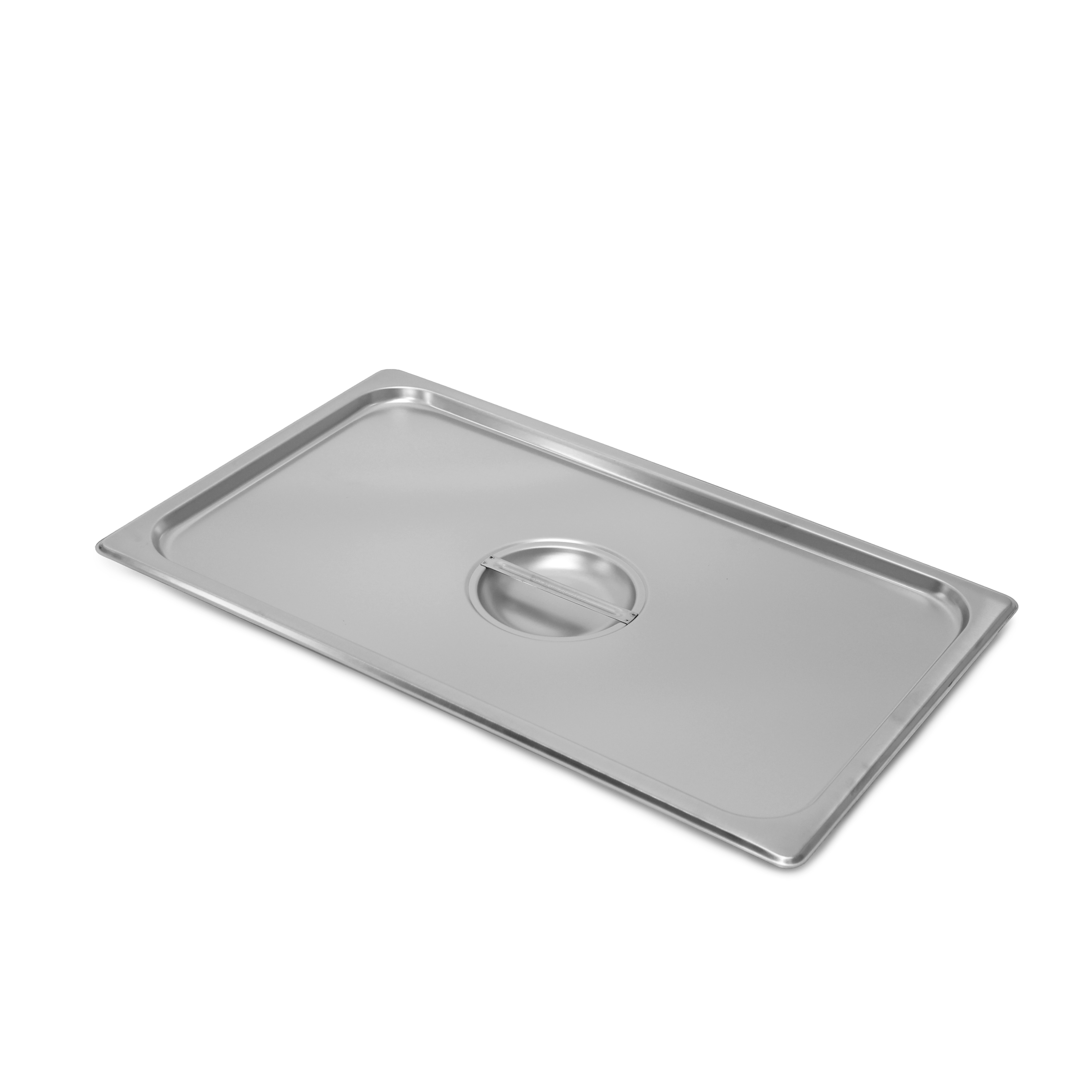 SignatureWares® Stainless Steel Steam Table Pan Solid Cover w/ Handle, Full Size - STEAMPAN000C