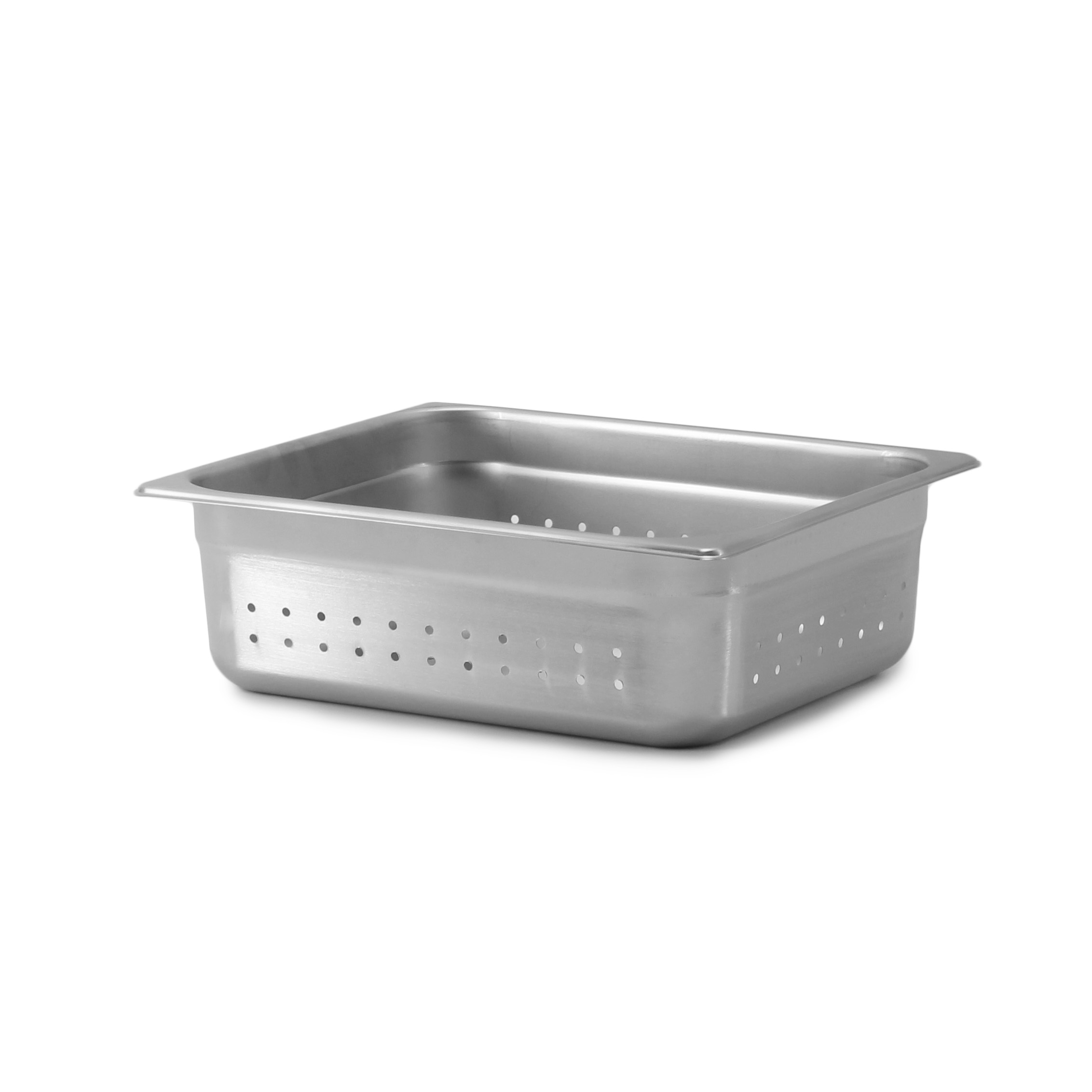 SignatureWares® Perforated Stainless Steel Steam Table Pan, Half Size, 4" - STEAMPAN124P