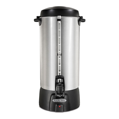 Proctor Silex® Aluminum Coffee Urn, 100 Cup - 45100Proctor Silex® Aluminum Coffee Urn, 100 Cup - 45100