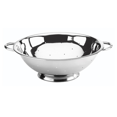 Browne® Stainless Steel Footed Colander, 3 qt - 746038