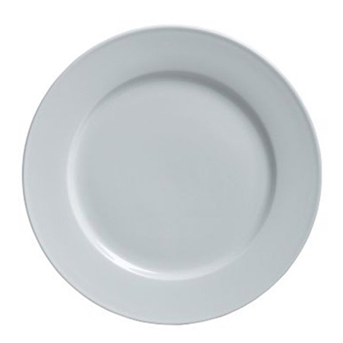 Steelite® Varick Cafe Porcelain Plate, White, 9" - 6900E504