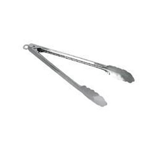 Browne® 1.0mm Stainless Steel Utility Tongs w/ Mirror Finish, 9.5" - 57547
