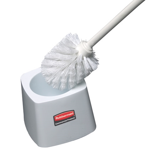 Rubbermaid® Toilet Bowl Brush Holder, White - FG631100WHT