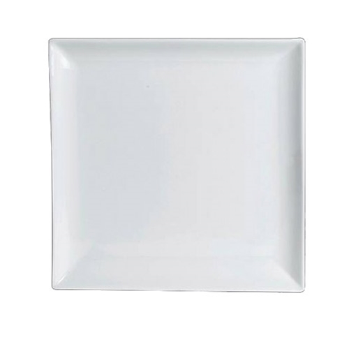 Steelite® Varick Cafe Porcelain Square Plate, White, 10" - 6900E538