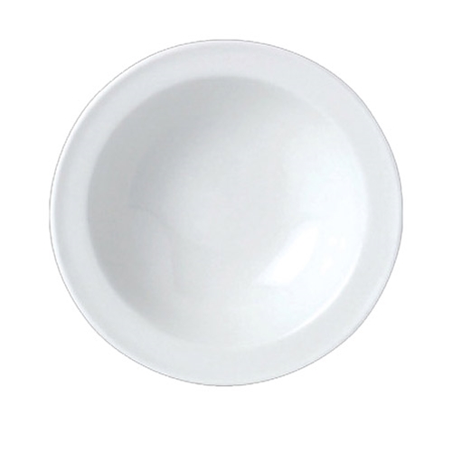 Steelite® Simplicity Stone Rim Fruit Bowl, White, 6.5" (3DZ) - 11010130