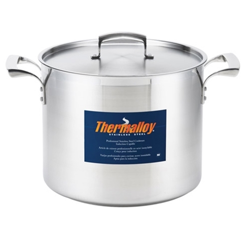 Browne® Thermalloy® Stainless Steel Stock Pot, 8.3 qt - 5723908