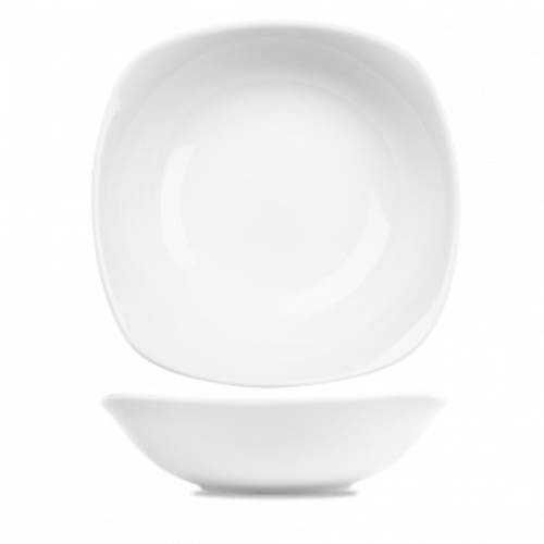 Churchill® Art de Cuisine™ Porcelain Square Bowl, White, 45 oz (CS/6) - ZCAPSQBL1