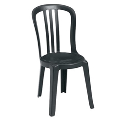 Grosfillex® Miami Bistro Chair, Black - US495517