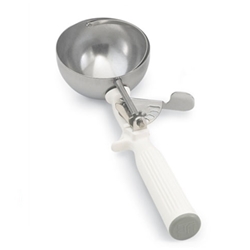 Vollrath® Color-Coded One-Piece Disher, White, 5-1/3 oz - 47139