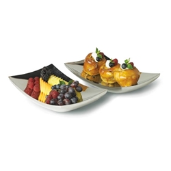 Vollrath® Double Wall Curved Platter, 12" x 7" - 46222