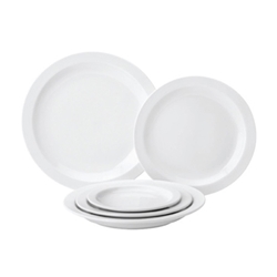 Tableware® Pure White Narrow Rim Plate, 8" - PWE13020