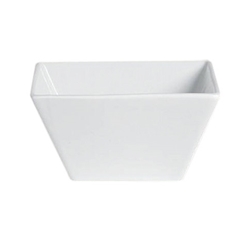 Steelite® Varick Cafe Porcelain Square Bowl, White, 6 oz - 6900E571