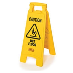 Rubbermaid® Floor Safety Sign, Yellow - FG611200YEL
