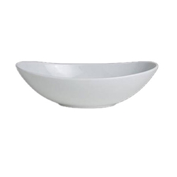 Steelite® Varick Cafe Porcelain Oval Bowl, White, 28 oz - 6900E588