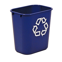 Rubbermaid® Blue Waste Basket, 12.9L - FG295573BLUE