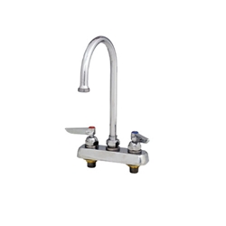 T&S® Faucet, Gooseneck Nozzle, Deck Mount w/ 4" Centers - B-1141