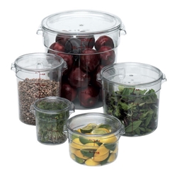Cambro® Camwear® Round Container, Clear, 6 qt - RFSCW6135