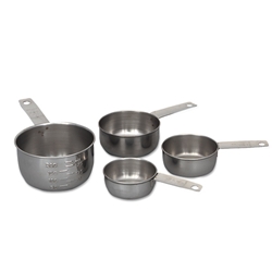 Browne® Stainless Steel Measuring Cup Set, 4 pc- 746107